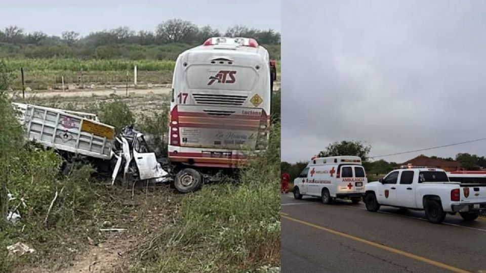 Los hombre que viajaban en la camioneta murieron aplastados