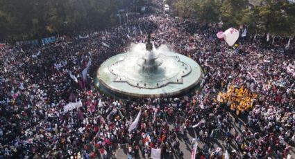 Ellos acompañaron a AMLO en la marcha en el Ángel de la Independencia