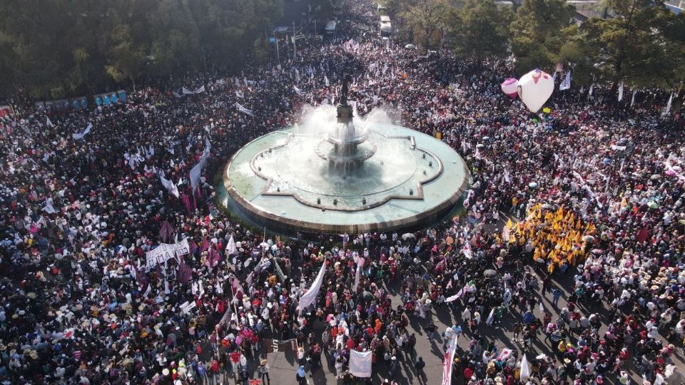 La marcha duró varias horas debido a los tumultos.