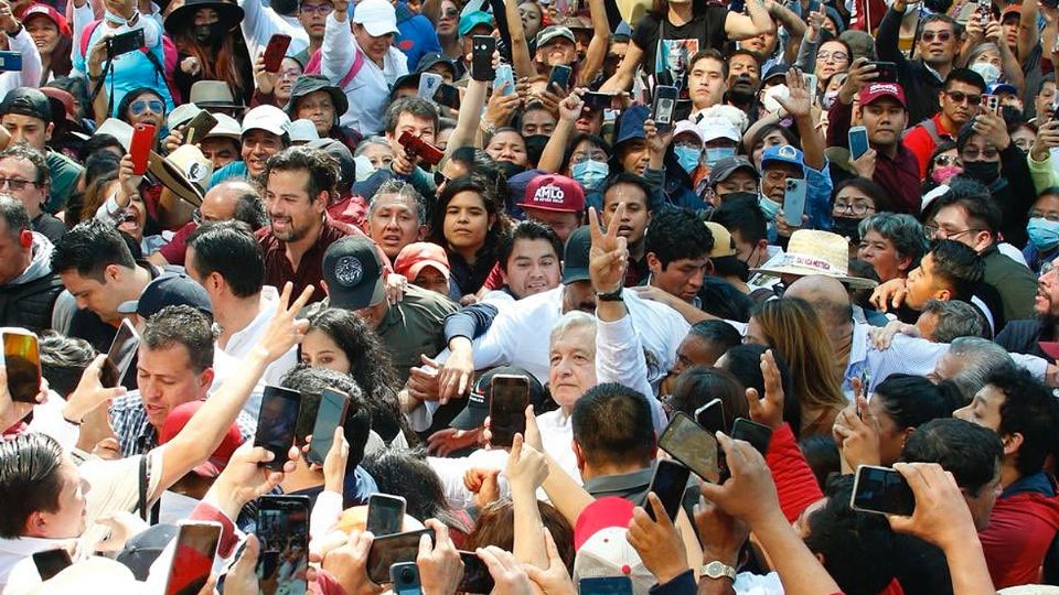 Durante la marcha masiva