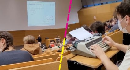 Maestro prohíbe las computadoras en clase; alumno llega con máquina de escribir