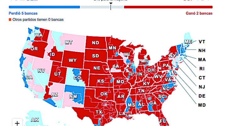 Republicanos aventajan en Cámara