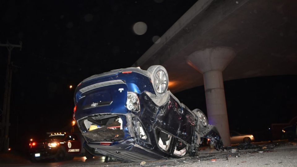 Así quedó el auto.