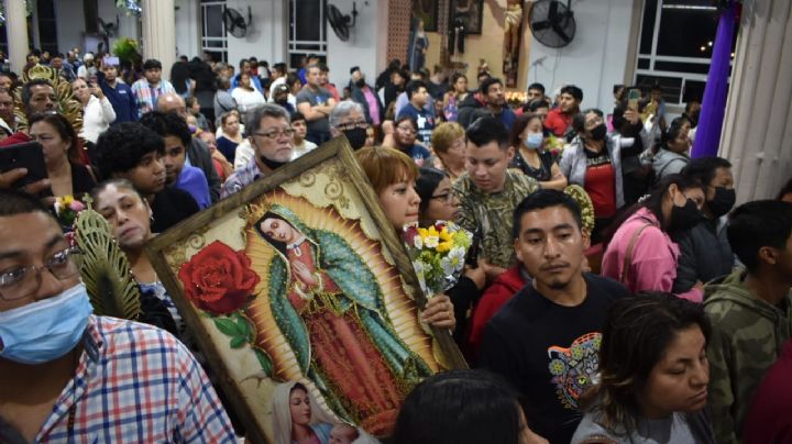 Así celebraron a la Virgen de Guadalupe en el Santuario de Nuevo Laredo | FOTOS