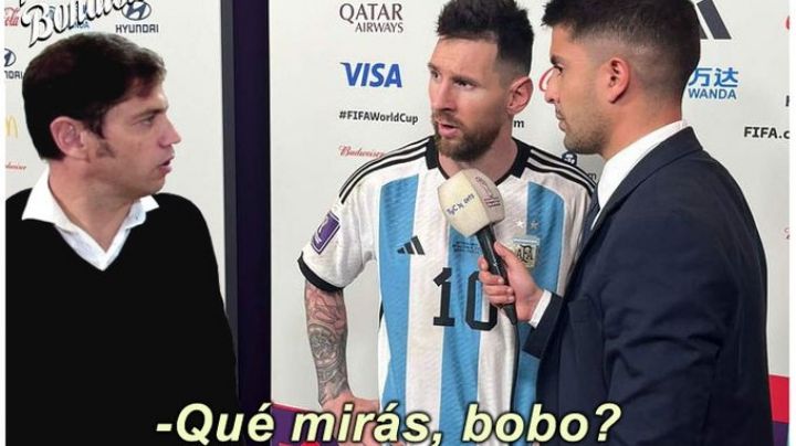 '¿Qué miras, bobo?': crean tazas, playeras y peluches con la frase de Messi 