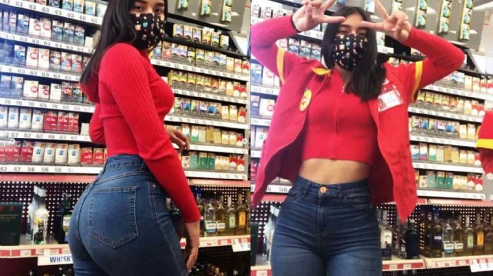 La hermosa cajera del Oxxo festejó su cumpleaños en su trabajo; así fue la celebración