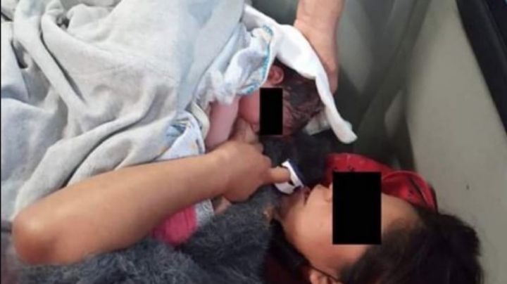 Mujer da a luz en el transporte público