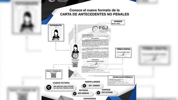 Suspenden trámite para constancia de antecedentes penales en Tamaulipas; ¿cuándo volverá?
