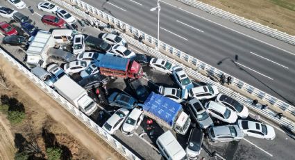 Niebla provoca carambola de 200 autos en China; hay un muerto