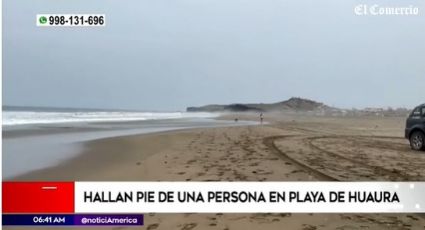 Hallan un pie cerca de playa; podría ser de mexicana