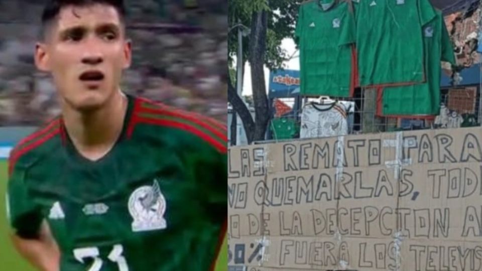 La vergüenza de comerciar el jersey de México se mostró con este vendedor, quien es el vivo ejemplo de mucha afición en el país actualmente