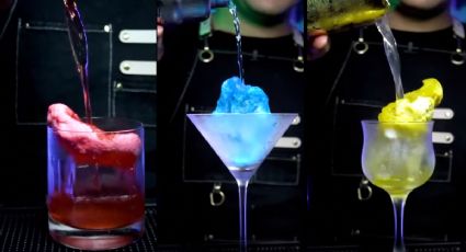 Algodón de azúcar en cocteles para lucir como un bartender profesional en las fiestas