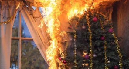 Viene Navidad, te decimos cómo evitar incendios con tu árbol, veladoras y focos