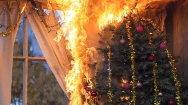 Viene Navidad, te decimos cómo evitar incendios con tu árbol, veladoras y focos