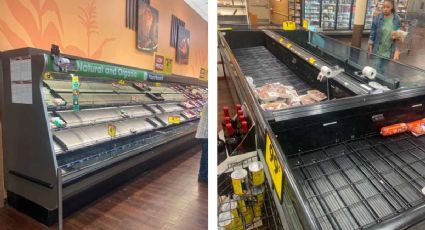 Por TORMENTA INVERNAL vacían estantes en supermercados en algunas ciudades de Texas