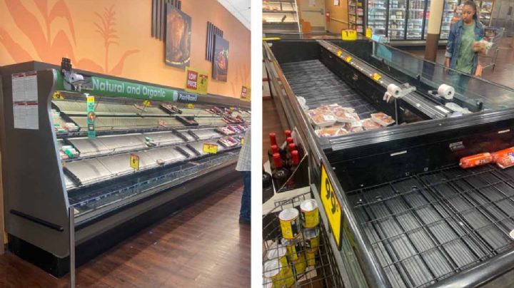 Por TORMENTA INVERNAL vacían estantes en supermercados en algunas ciudades de Texas
