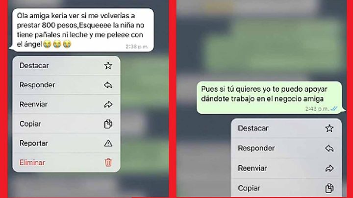 VIDEO: Le pide dinero a su mejor amiga y ésta le ofrece trabajo; pediche se ofende y la bloquea