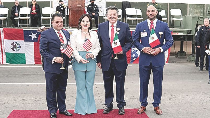 Los alcaldes de ambas ciudades encabezaron la ceremonia. 
