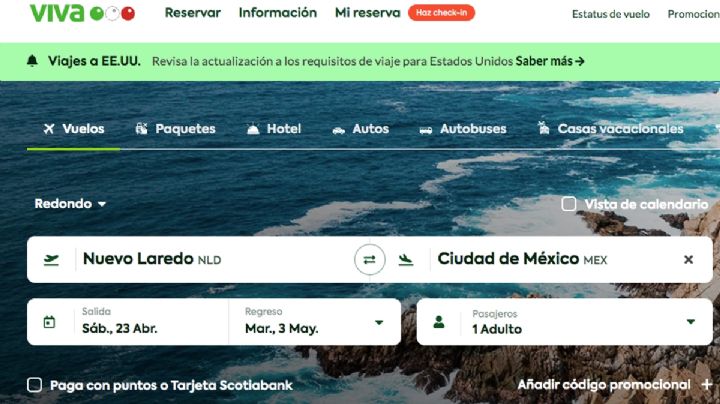 Ya se pueden comprar boletos de VivaAerobús de Nuevo Laredo a CDMX. Este es el costo