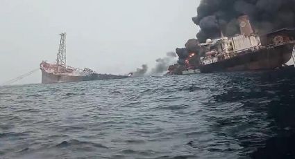 IMPRESIONANTE VIDEO: Explota buque petrolero en costas de Nigeria; llevaba 2 millones de barriles