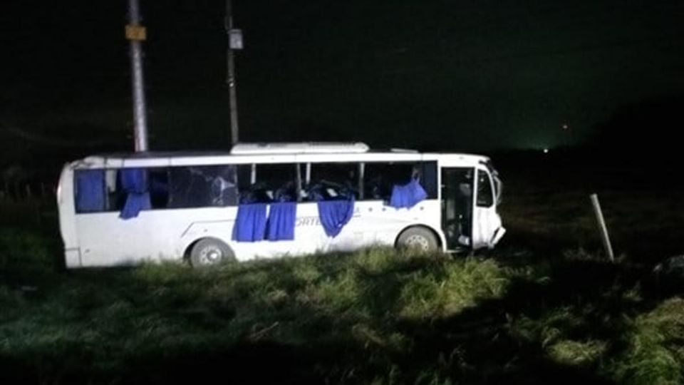 El autobús transportaba obreros que se dirigían a la empresa MECALUX en la ciudad de Matamoros