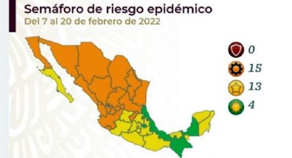 Semáforo Covid hoy 4 de febrero: Ya no hay estados en rojo