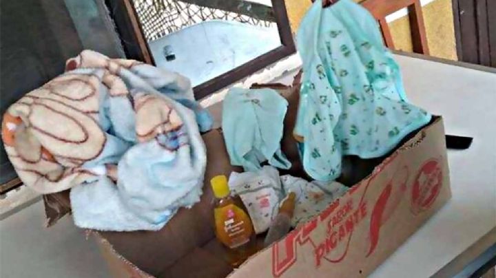 Niña de 14 años abandona a su bebé en una caja de cartón