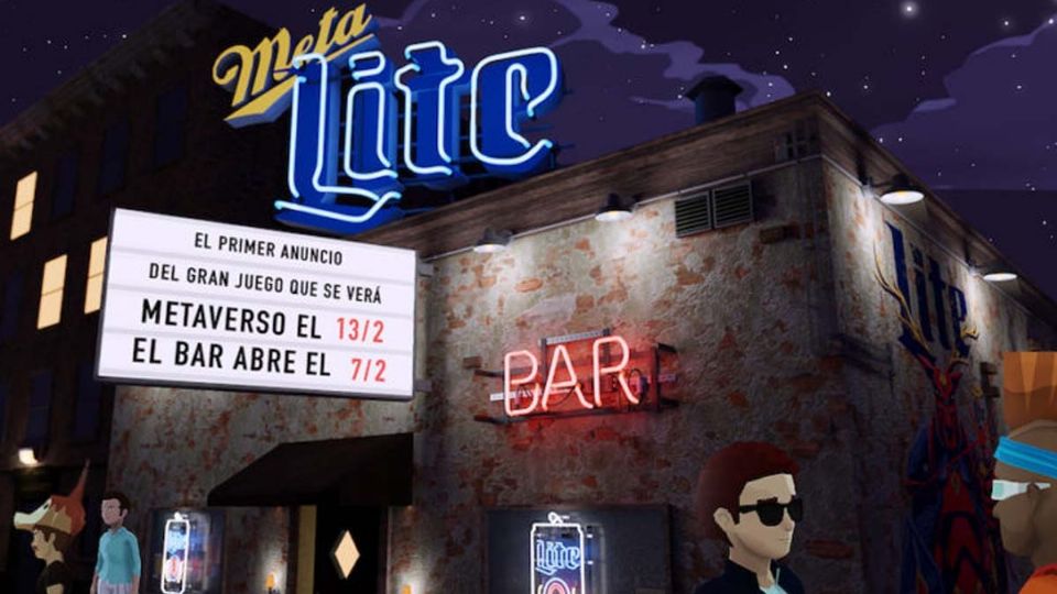 Ha sido Miller Lite quien decidió apostar por el metaverso con un bar creador en el mundo virtual