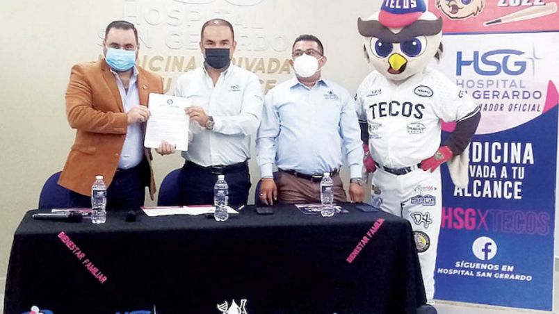 Firman alianza comercial el Hospital San Gerardo y Club de Beisbol Tecolotes de los Dos Laredos