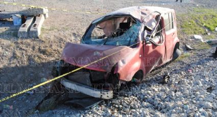 Volcadura en Carretera Nuevo Laredo - Anáhuac deja un muerto y seis heridos