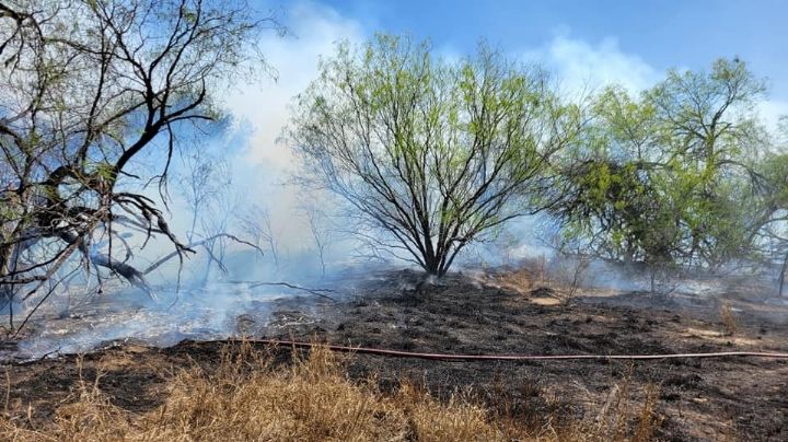 Laredo, Texas, reporta incendio en orilla del río Bravo