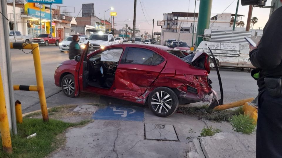 Choque en el crucero de Guerrero Y Tamaulipas