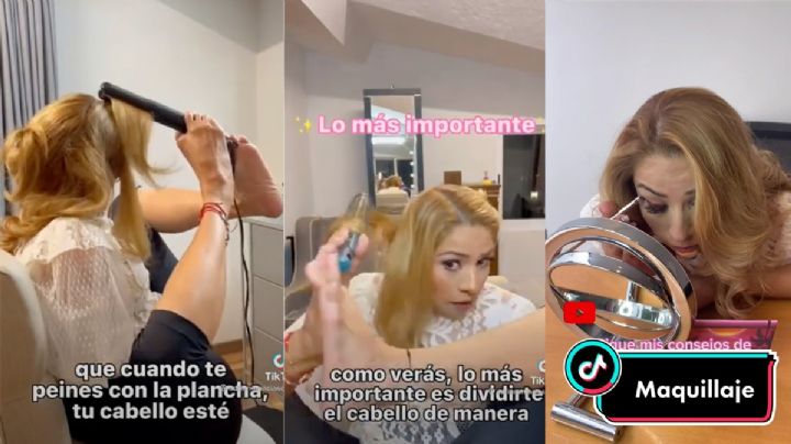 ¡Inspirador! Adriana Macías"la mujer sin brazos" hace un tutorial de peinado con ondas VIDEO