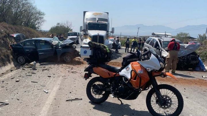 TRAGEDIA: 2 muertos y 3 heridos al registrarse choque en Montemorelos