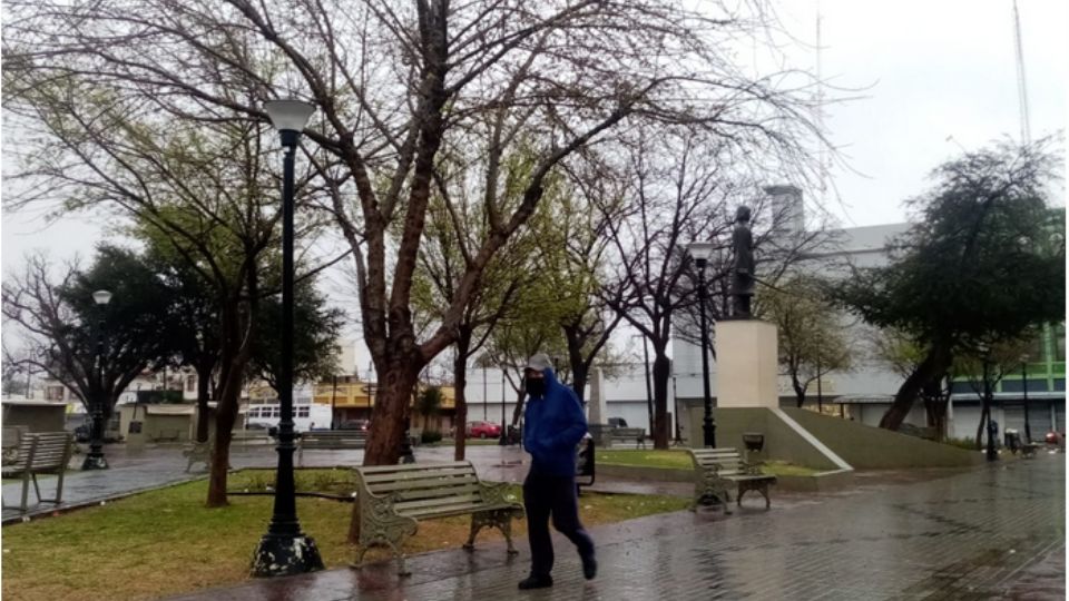 Esta mañana se presentó una ligera lluvia en la ciudad