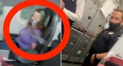 VIDEO: Intento abrir la puerta de un avión en pleno vuelo; la multan por 82 mil dólares.