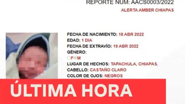 Encuentran sano y salvo a bebé raptado en tapachula; detienen a robaniños