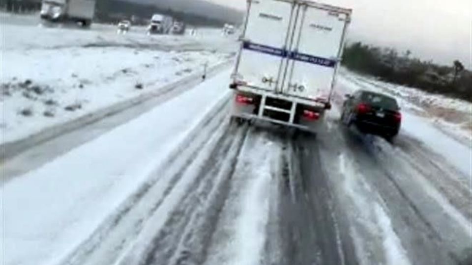 Conductores captan las impactantes imágenes