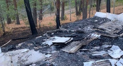 Fuego consume cabaña en Arteaga, Coahuila