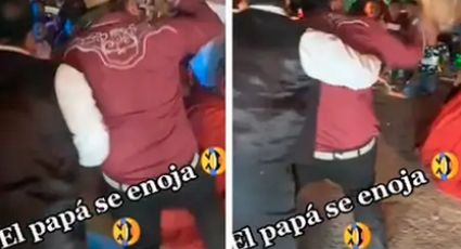 Hombre se enoja con chambelanes por baile atrevido a quinceañera, su hija (VIDEO)