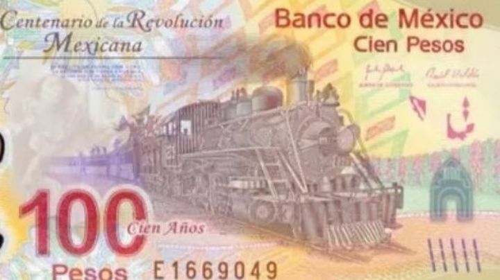 Billete de 100 pesos conmemorativo con error de impresión se vende hasta en 180 mil pesos