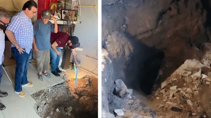 Se abre socavón en la sala de su casa y  se traga a joven con todo y sillón