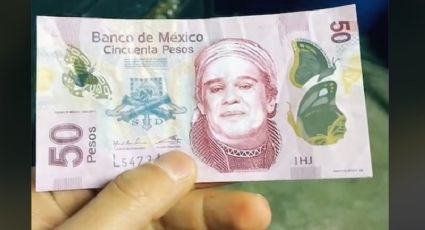 ¡Lo estafaron! Le dan billete de 50 pesos con cara de Juan Gabriel