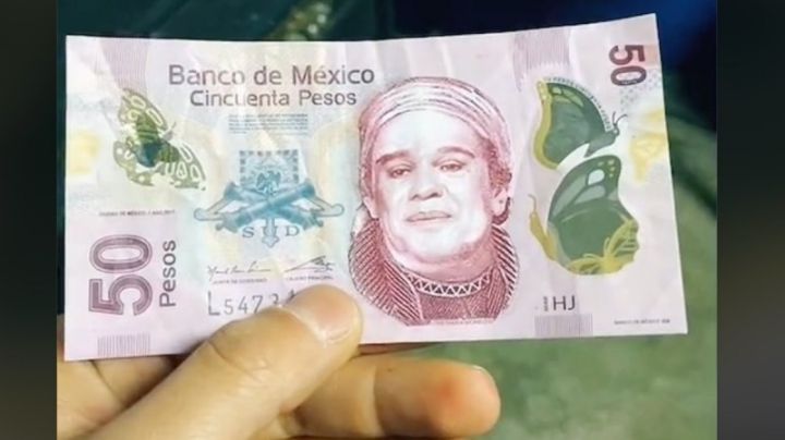 ¡Lo estafaron! Le dan billete de 50 pesos con cara de Juan Gabriel