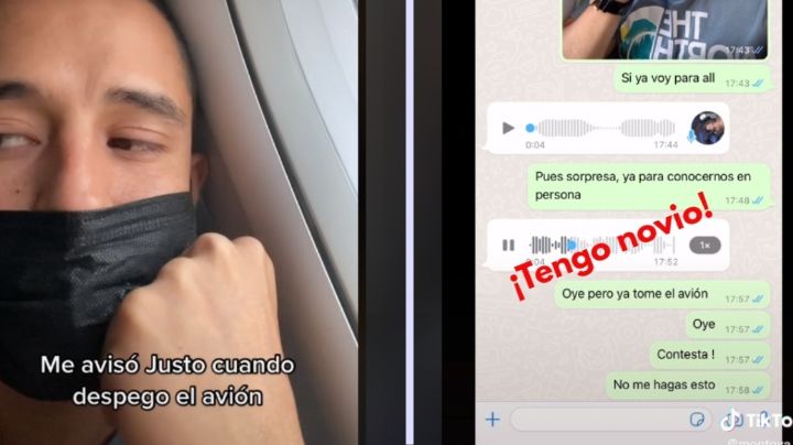 Viaja para conocer a su amor en línea y descubre que tiene novio ¡En pleno vuelo!