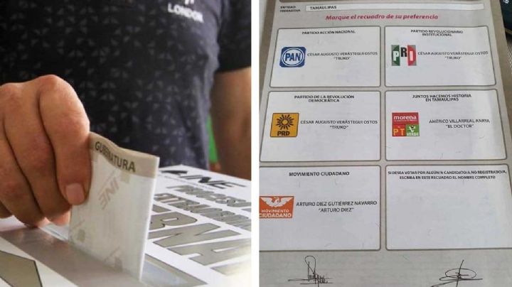 Así son las boletas para las elecciones en Tamaulipas