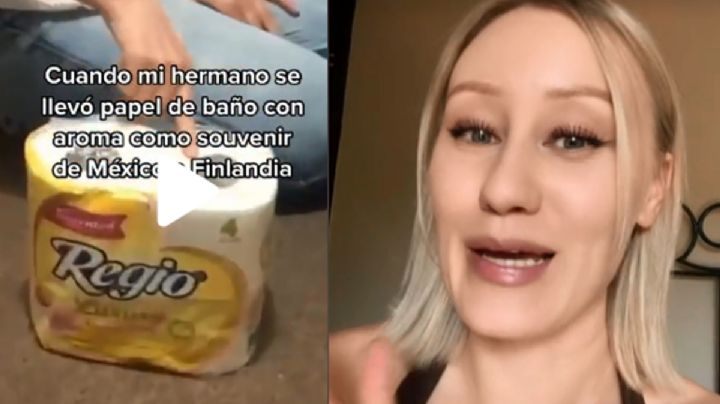 Finlandesa exhibe al papel higiénico de México ¡como el mejor souvenir!