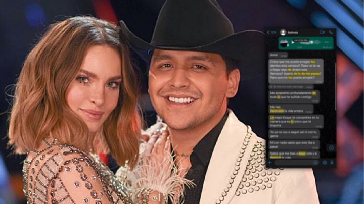 Aseguran que Nodal editó la supuesta conversación con Belinda