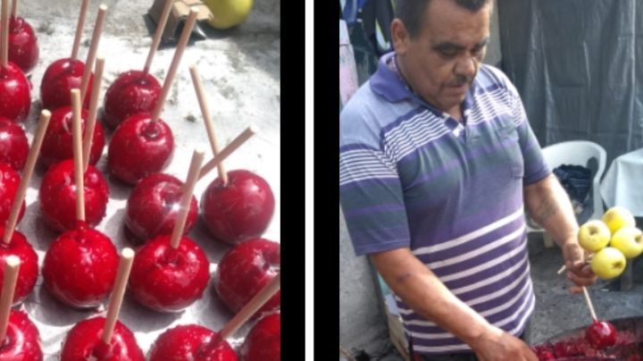 Vendedor prepara más de mil manzanas acarameladas y le cancelan el pedido; redes sociales lo apoyan