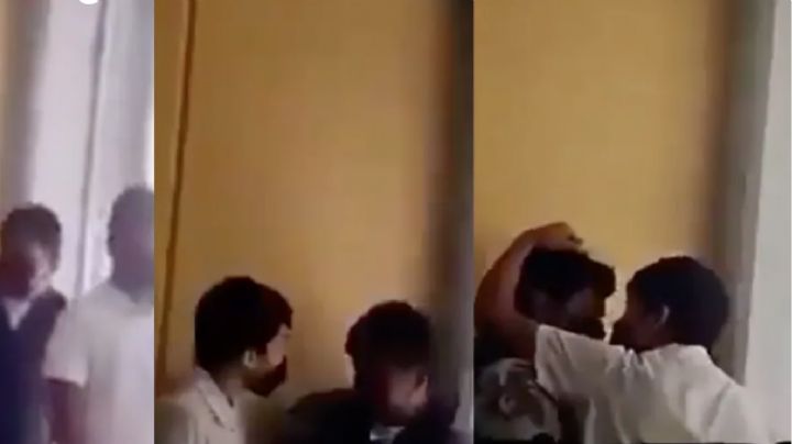 VIDEO FUERTE: Alumno de secundaria amenaza con machete a su compañero